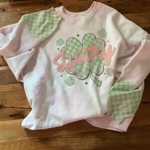 Checkered Lucky Retro sweatshirt 2x ✨✨